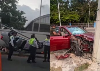 Provocan volcadura y choque intensa movilización en Chetumal