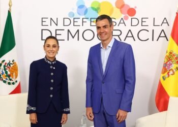 CUMBRE PROGRESISTA: Se reúne Sheinbaum con presidente de España