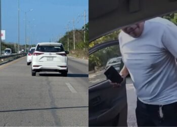 Agrede taxista a conductor de plataforma en Playa del Carmen  (VIDEO)