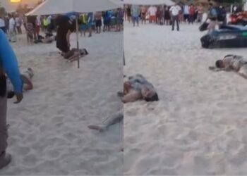 Embiste moto acuática a bañistas en playa de Cancún; hay cinco lesionados