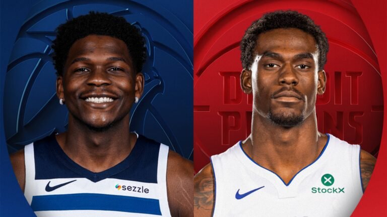 Dónde ver Minnesota consolidar su liderato en el Oeste ante unos Pistons en reconstrucción