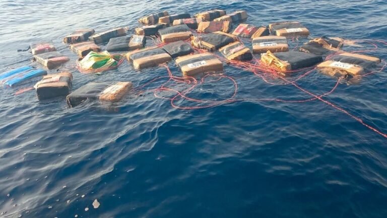 Marina intercepta cargamento de cocaína en el Golfo de Tehuantepec