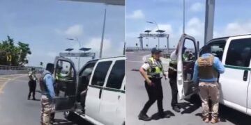 AMAGAN CON BLOQUEO: Impiden a taxistas usar el Puente Nichupté (VIDEO)