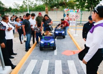 ISLA MUJERES: Impulsan nuevo circuito vial infantil en el Parque Ejidatarios de Zona Continental