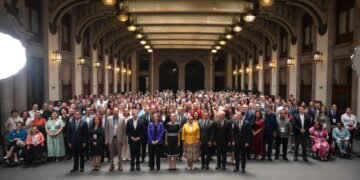 PALACIO NACIONAL: Cierran filas Morena, PVEM y PT con Sheinbaum ante presión de EU