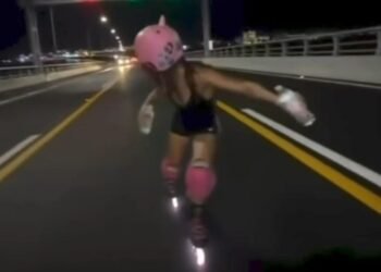 PUENTE NICHUPTÉ: Ingresan patinadores pese a restricciones y generan riesgo vial