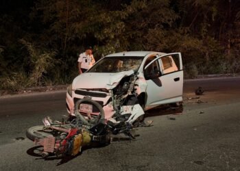 ARCO VIAL: Deja choque frontal a motociclista gravemente herido en la R-106