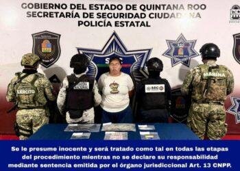 Detienen a mujer con marihuana y cristal en la SM. 517 de Cancún