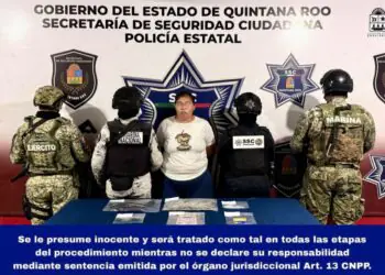 Detienen a mujer con marihuana y cristal en la SM. 517 de Cancún