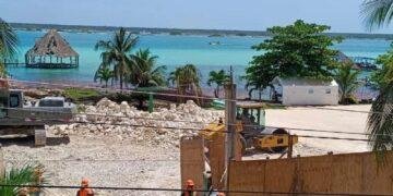 BACALAR: Reconstruirá Sedena muelle en Laguna de los Siete Colores