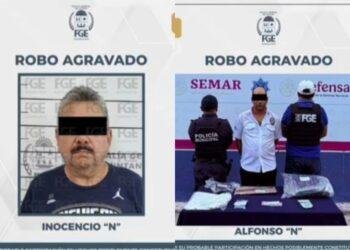 Detienen a dos hombres por robos en notarías de Cancún
