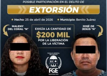 Vinculan a proceso a pareja por extorsión en Cancún