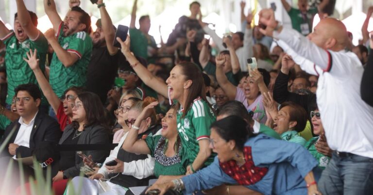 Sheinbaum celebra victoria de México: experiencia estratégica fuera del Zócalo