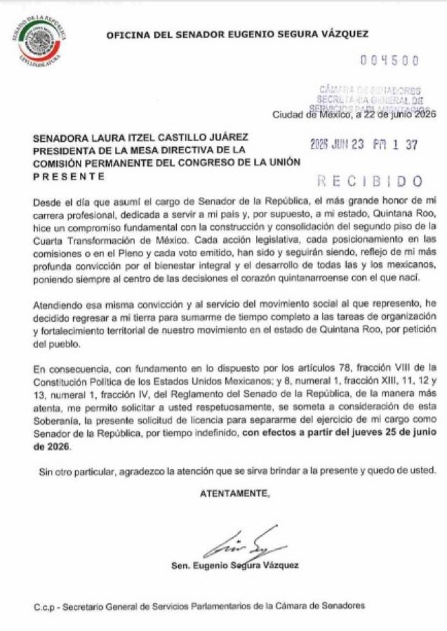 "GINO" SEGURA: Instala Comisión de Seguridad y de inmediato pide licencia 1 LICENCIA2