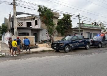 Hallan restos humanos en fosa séptica durante remodelación de vivienda