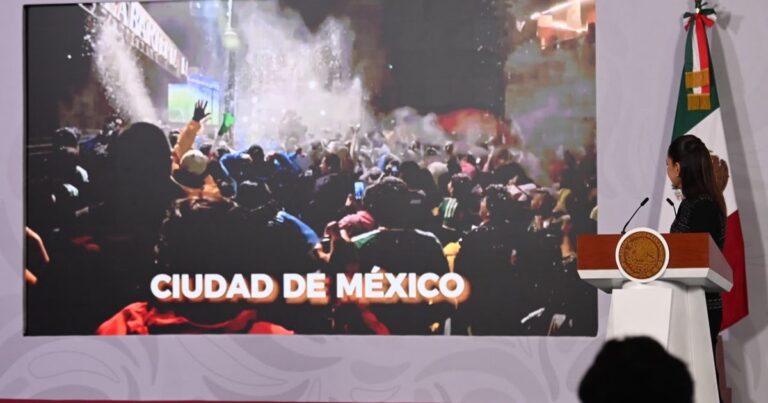 Sheinbaum lamenta muertes por asfixia en festejos mundialistas