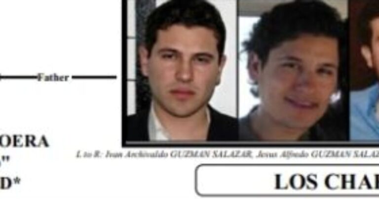 Estados Unidos ofrece recompensa por los hijos de Joaquín Guzmán