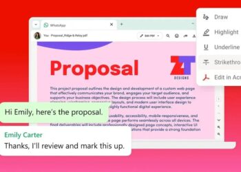 WhatsApp integra herramientas de Adobe para editar archivos PDF sin salir