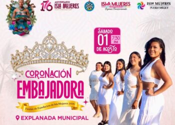 Iniciarán fiestas de fundación de Isla Mujeres con coronación de embajadora