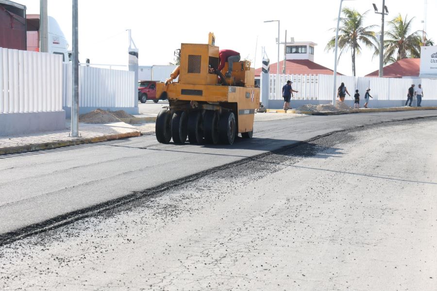 Arranca pavimentación de la Prolongación Rueda Medina en Isla Mujeres 1 PAVIMENTACION