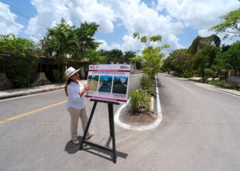 MÁS DE 15 AÑOS DESPUÉS: Rehabilitan calles principales de Carlos A. Madrazo con inversión de 5.8 mdp