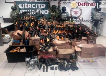 SONORA: Aseguran arsenal del Cartel de Sinaloa con más de 272 mil cartuchos y 81 armas