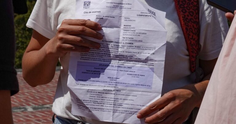 Unam registra 74 por ciento de aspirantes para examen presencial
