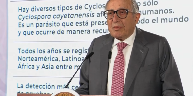 Secretaría de Salud confirma 33 casos de ciclosporiasis en México