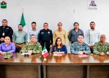 MESA DE SEGURIDAD: Coordinan Mara Lezama y Diego Castañón estrategias en Tulum