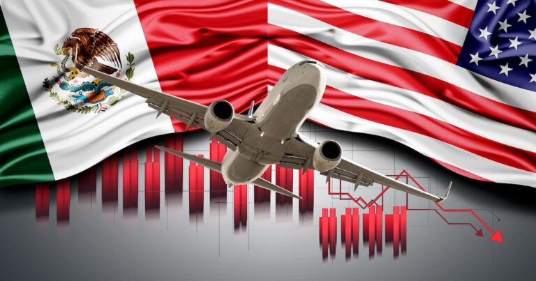 México lidera el declive regional de pasajeros aéreos en junio