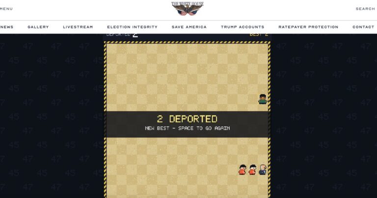 La Casa Blanca lanza videojuegos con políticas migratorias de Trump