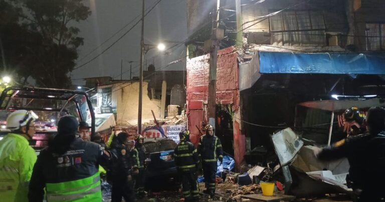 Colapsa taquería en Álvaro Obregón tras nueva víctima mortal por deflagración
