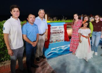 ISLA MUJERES: Inaugura Atenea Gómez el Paseo de las Sirenas
