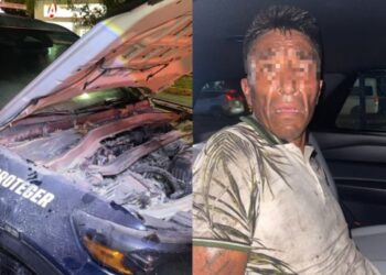 PLAYA DEL CARMEN: Hombre arroja thinner contra patrulla y provoca conato de incendio 3 PLAYA DEL CARMEN: Hombre arroja thinner contra patrulla y provoca conato de incendio