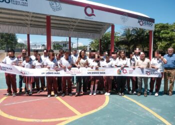 OTRO DOMO: Entregan nueva infraestructura a secundaria de Cancún