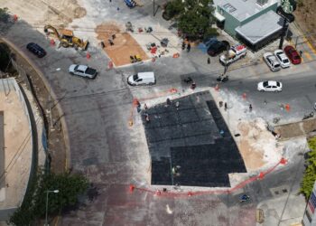 Avanzan obras en las avenidas 135 y Nazareth de Cancún
