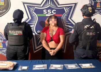 Detienen a mujer con diferentes narcóticos en Cancún