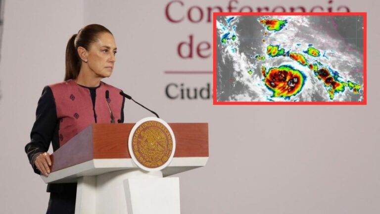 Sheinbaum precisa ruta de huracán Polo; insta a estados del Pacífico a máxima alerta