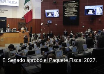 Senado aprueba ingresos por 10.6 billones de pesos para 2027 y autoriza deuda por 1.7 billones
