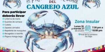 ISLA MUJERES: Invitan a participar en segunda jornada de protección del cangrejo azul