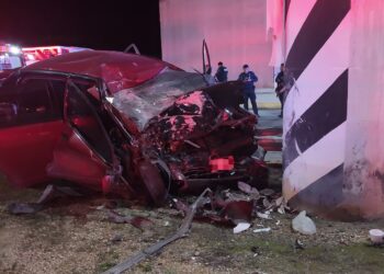 ACCIDENTE FATAL: Muere mujer al chocar contra pilote del Tren Maya en Playa del Carmen