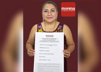 Suemi González se registra por la coordinación municipal en Isla Mujeres
