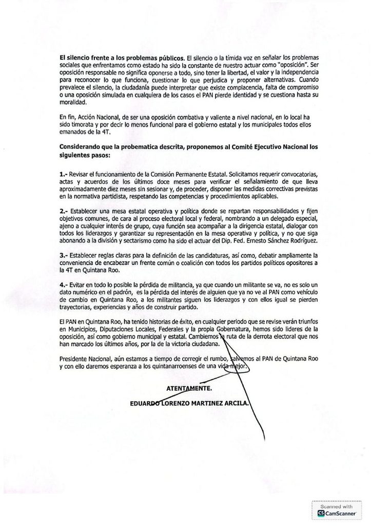 “SALVEMOS AL PAN”: Martínez Arcila pidió a Romero intervenir en Quintana Roo 2 WhatsApp Image 2026 10 14 at 11.18.23 AM 1
