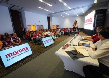REUNIÓN DE MORENA: Destaca Gino Segura resultados de la 4T en Quintana Roo