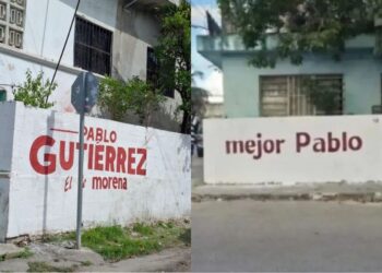 DISPUTA POR CANCÚN: Pinta de bardas evidencia fisuras entre Morena y el Verde